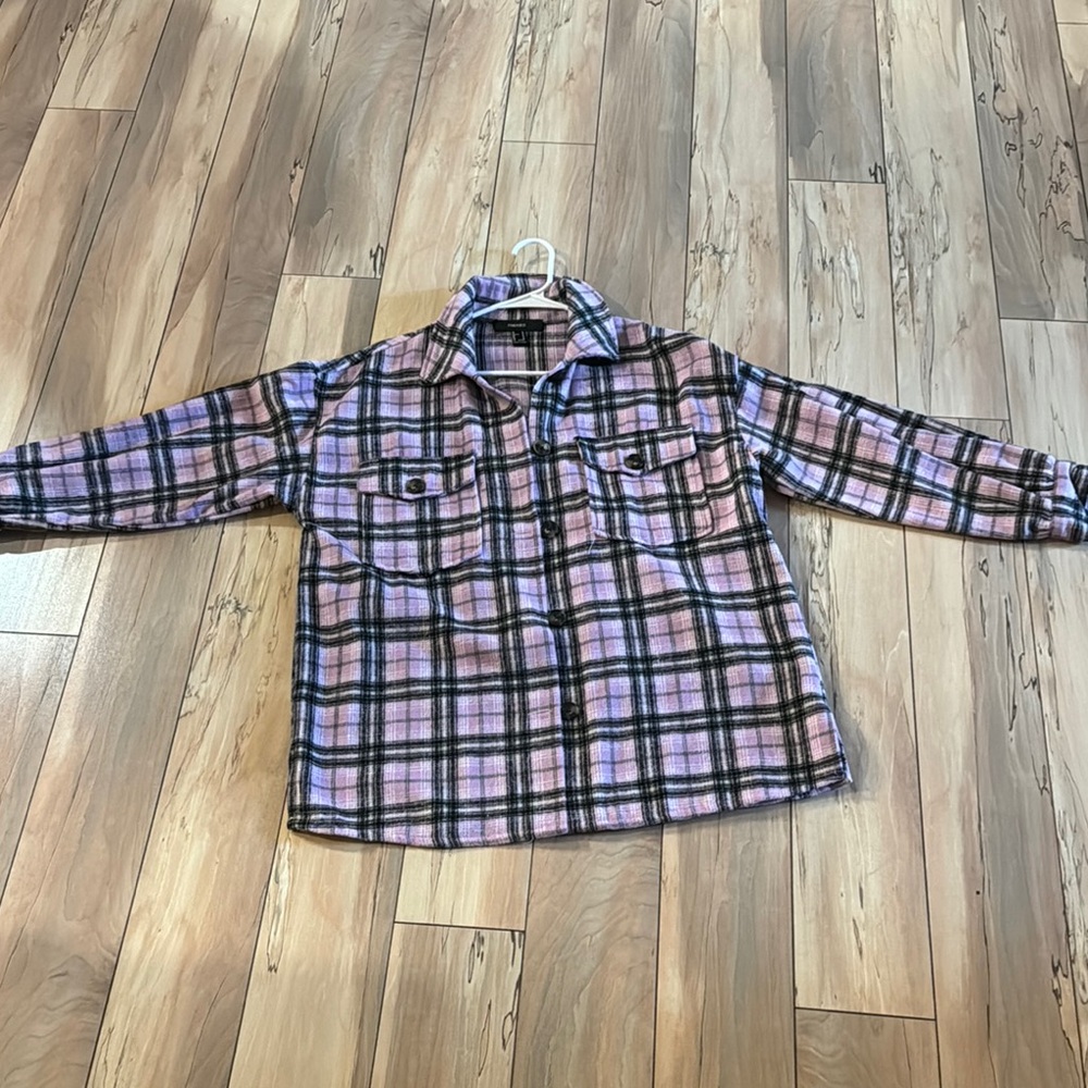 Plaid Button-Up Shirt
